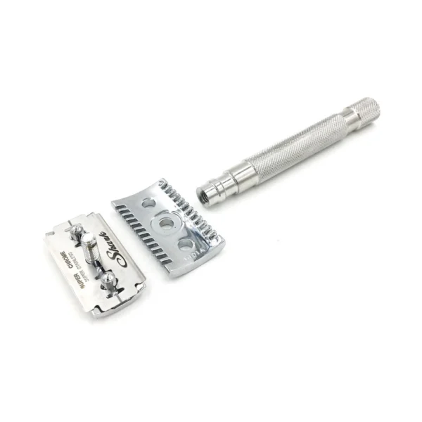 Parker 68S Stainless Steel Handle Safety Razor - Wish4Blades