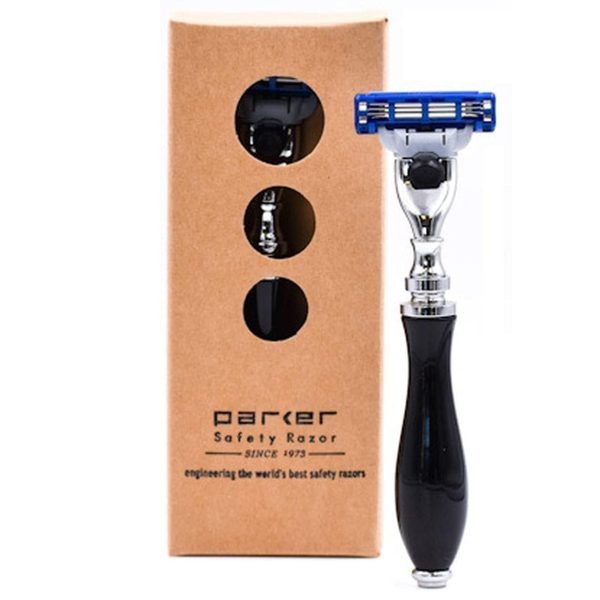 White Handle Razor Elegant Parker Mach 3 Razor – Black or White Handle