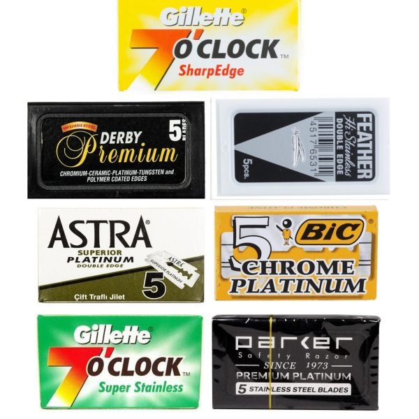 Red Razor 50 Booklets Blade Sampler – Curated Variety | 50 Double Edge Razor Blades