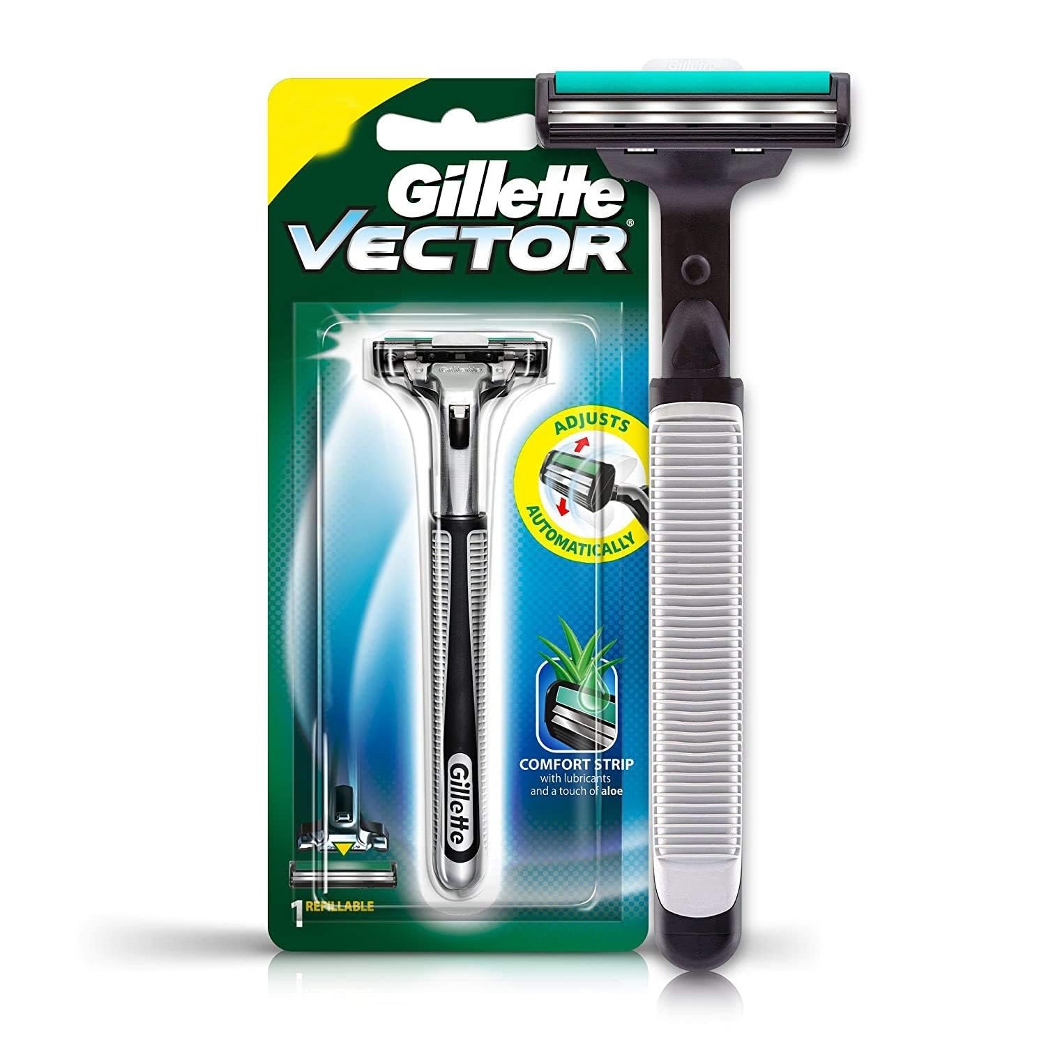 Gillette Vector Plus Razor Cartridge | Twin Blade Precision